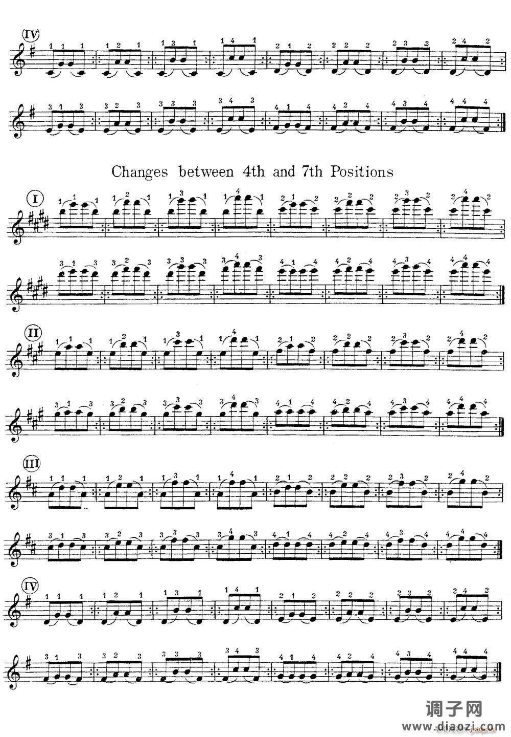 小提琴换把练习曲（第二部分）