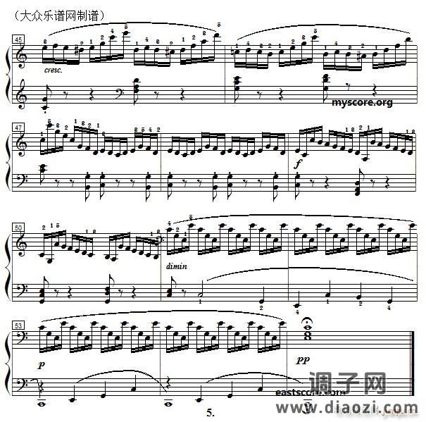 车尔尼《 钢琴快速练习曲》（Czerny 299）第1首 及练习提示