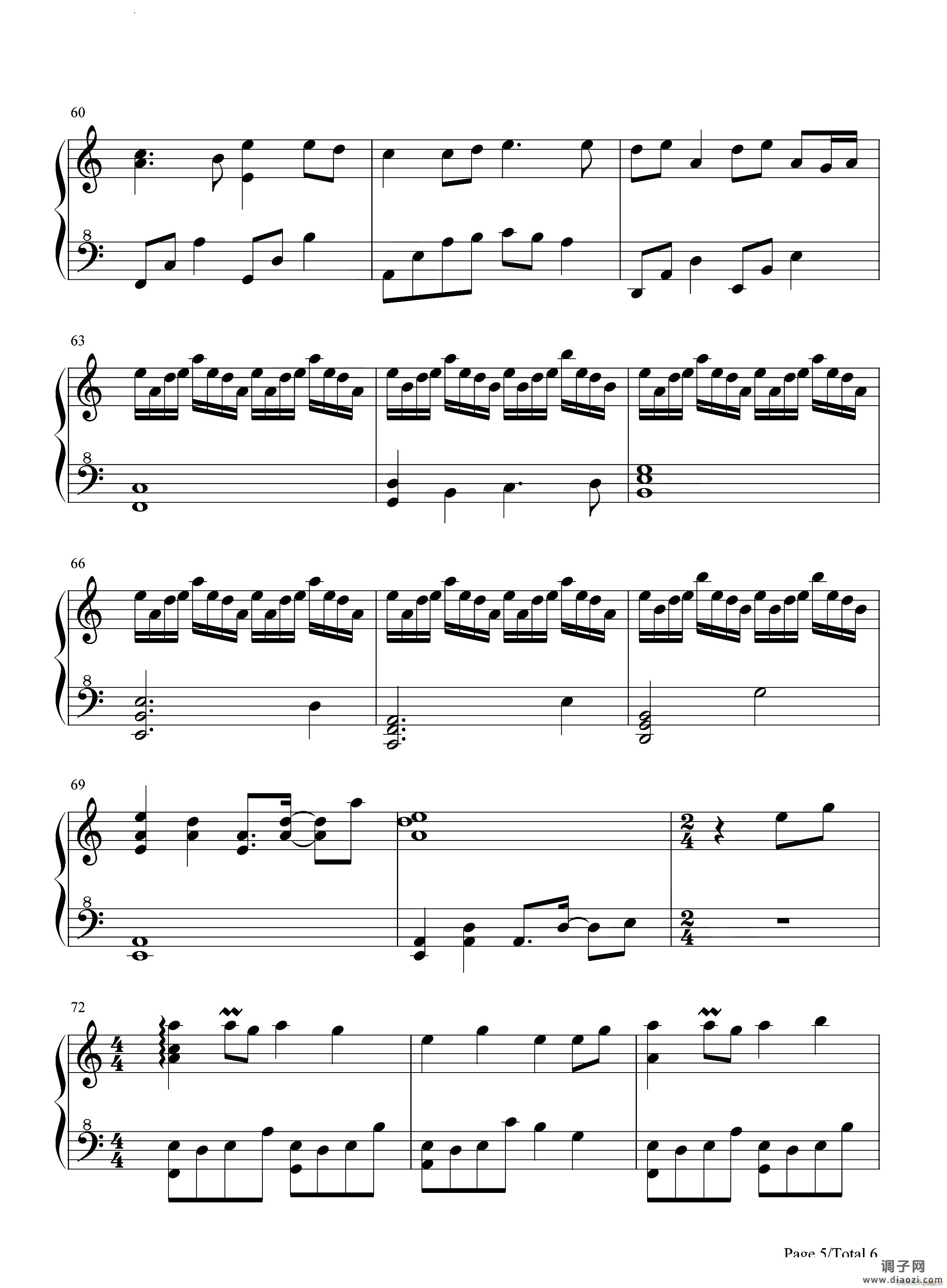 大鱼原神风物之诗琴谱-原琴谱