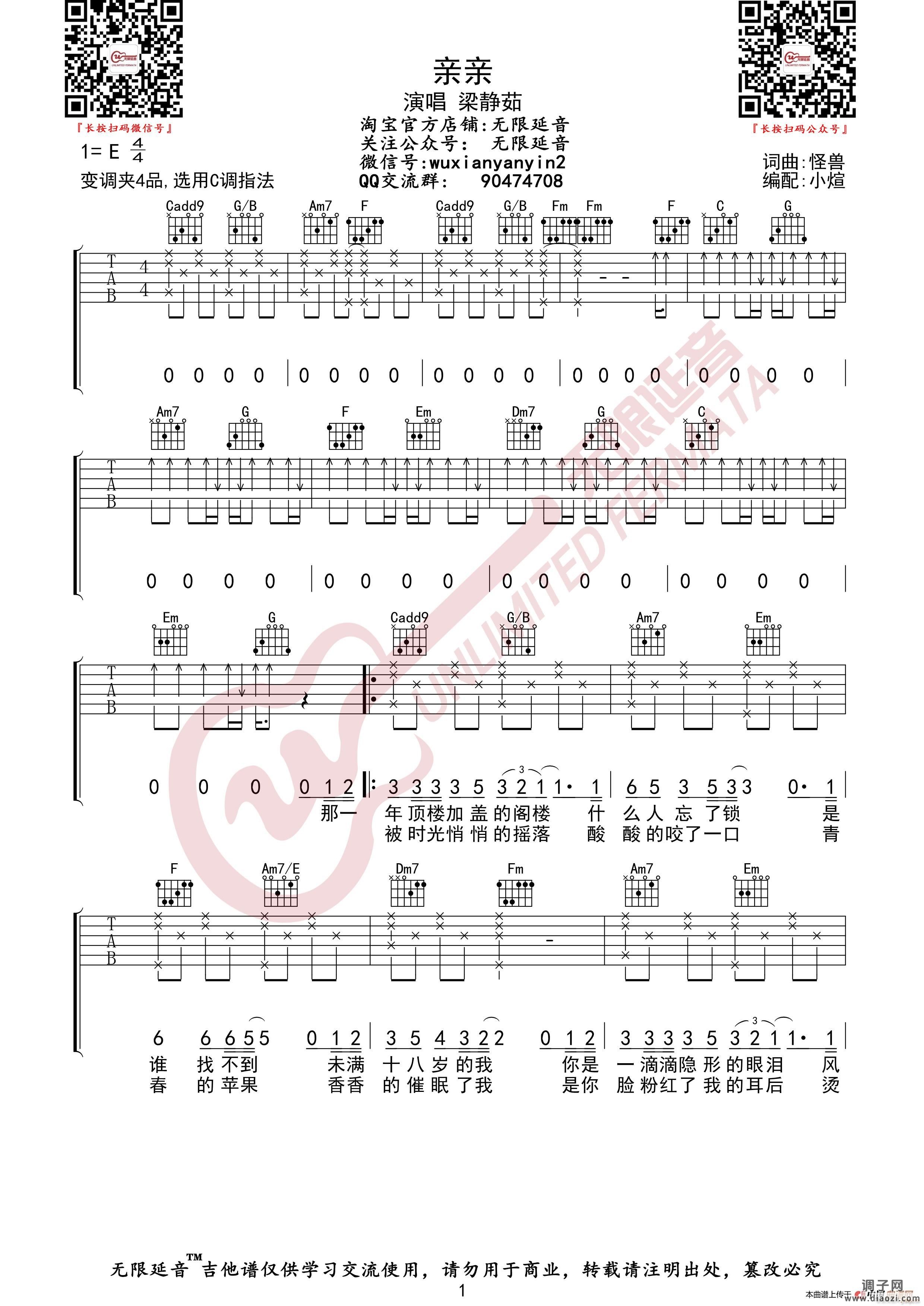 梁静茹 亲亲 (无限延音编配)