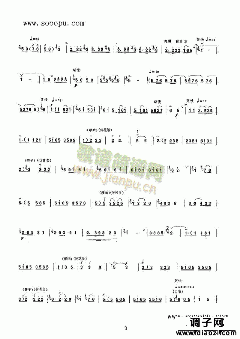 北路梆子 民乐类 唢呐