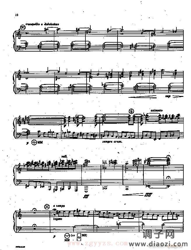 奏鸣曲 克扎诺夫斯基曲1-5-手风琴