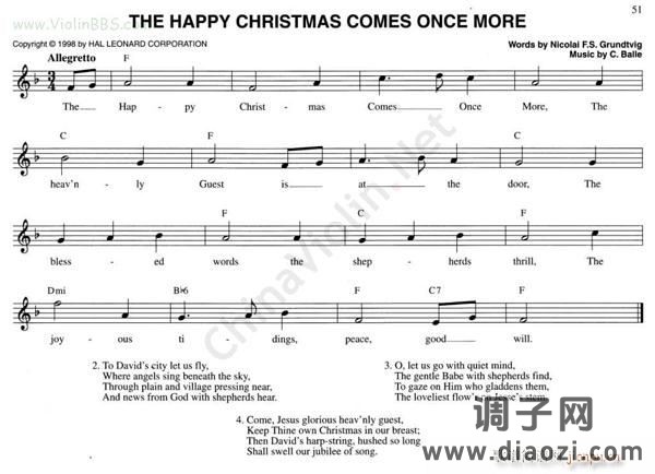 70 THE HAPPY CHRISTMAS COMES ONCE MORE