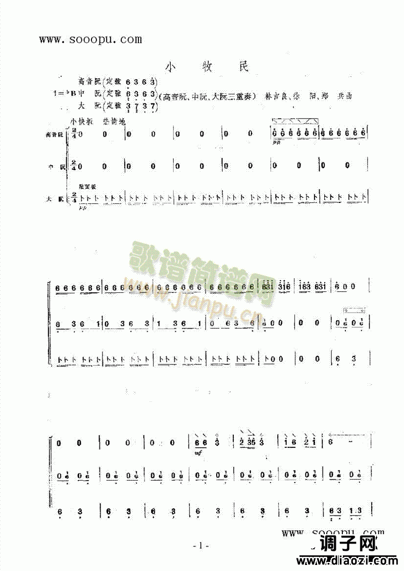 小牧民 民乐类 阮