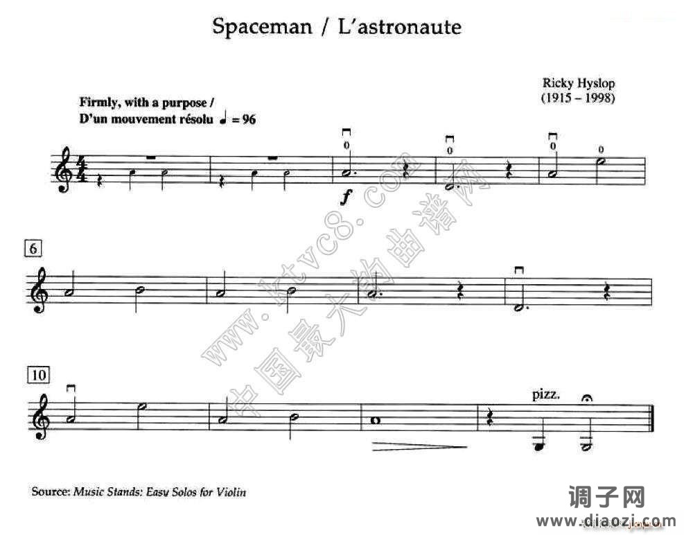 Ricky Hyslop Spaceman （加拿大小提琴考级 预备级）
