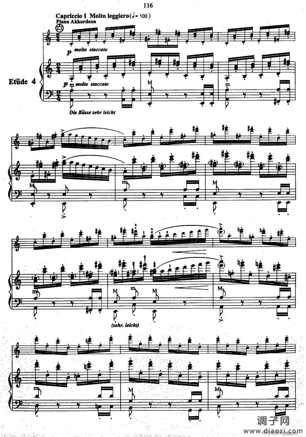 帕格尼尼主题音乐会练习曲（1—5）