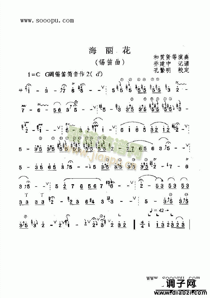 海丽花 民乐类 唢呐