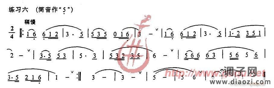 指震音与气震音练习