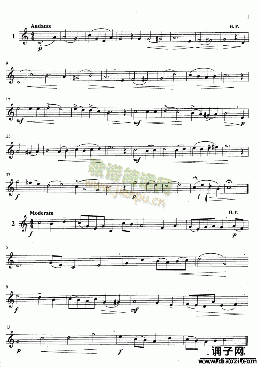 萨克斯管练习曲第100—001页