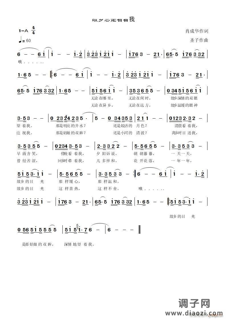 故乡总是看着我