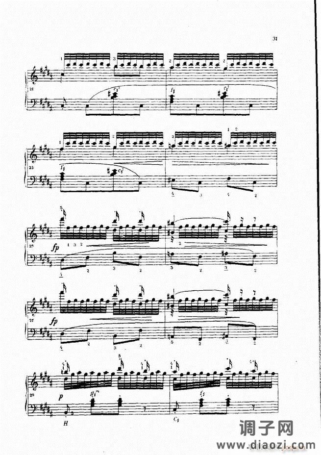 车尔尼手风琴练习曲集 Ⅳ