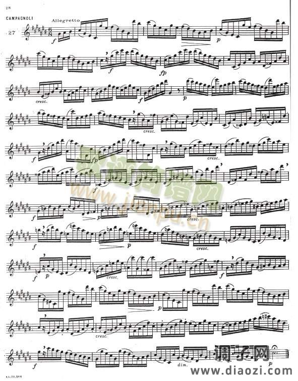 有难度的练习曲