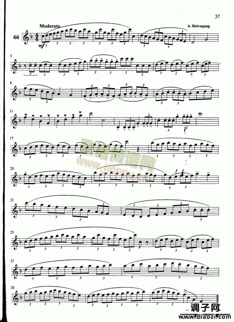 萨克斯管练习曲第100—037页