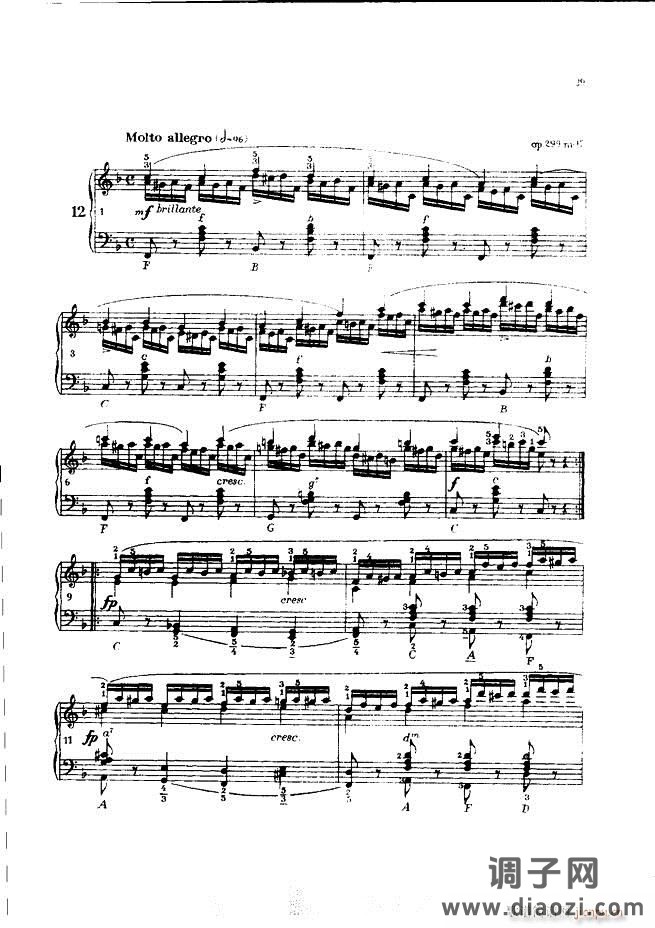 车尔尼手风琴练习曲集 Ⅲ