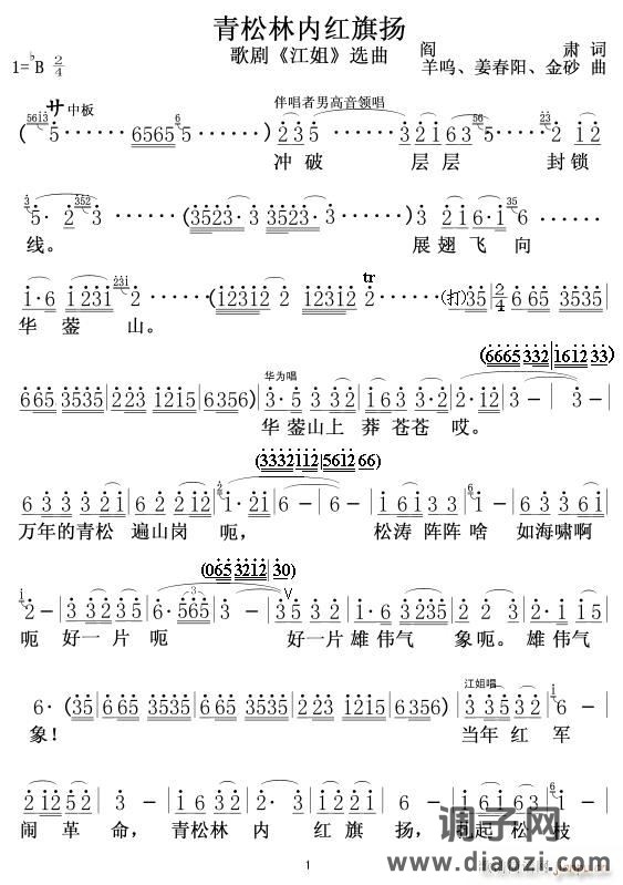 青松林内红旗扬01