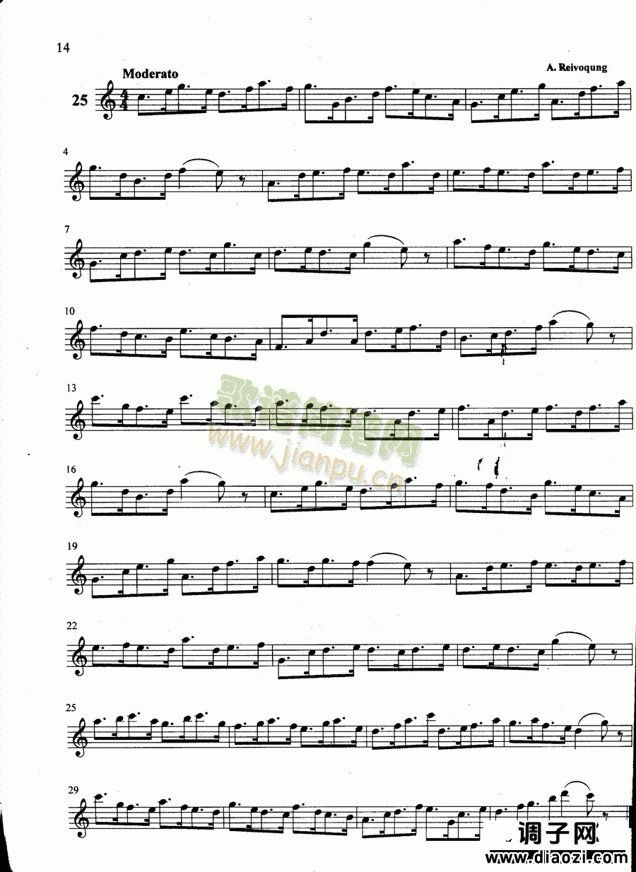 萨克斯管练习曲第100—014页