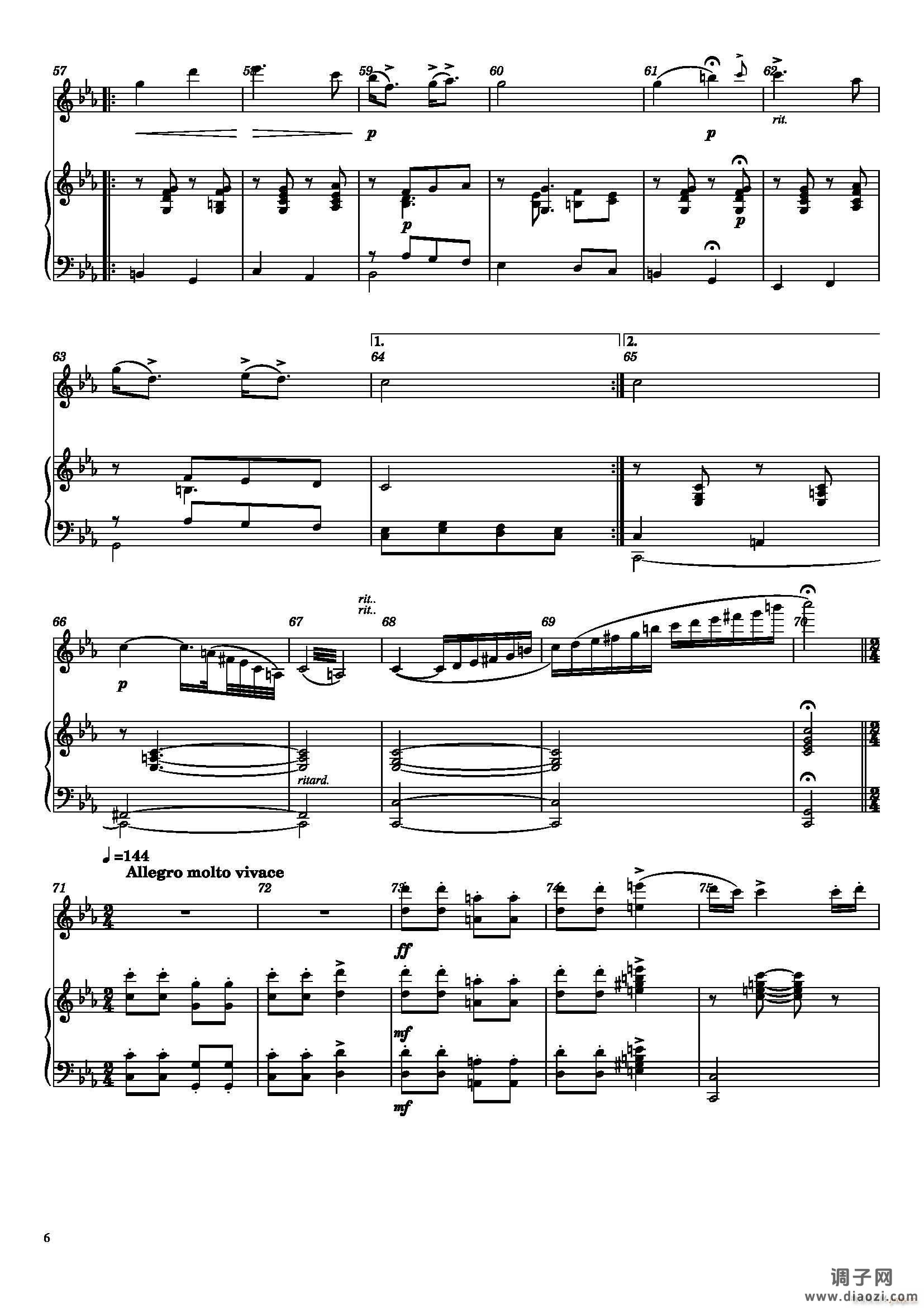 萨拉萨蒂 流浪者之歌(小提琴、钢琴)