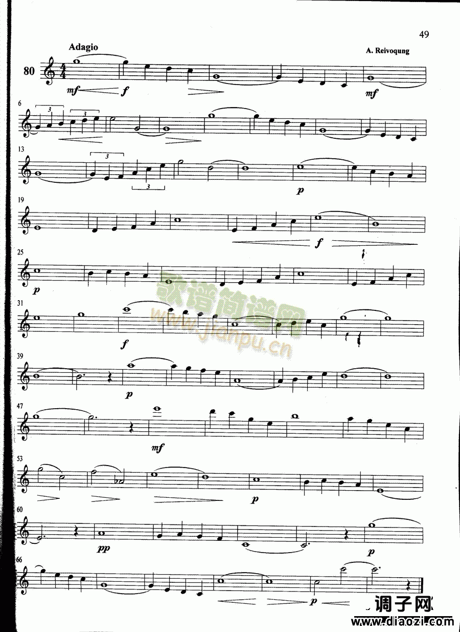 萨克斯管练习曲第100—049页