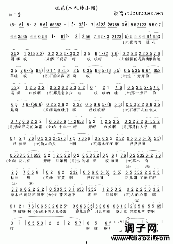 观花(二人转小帽)