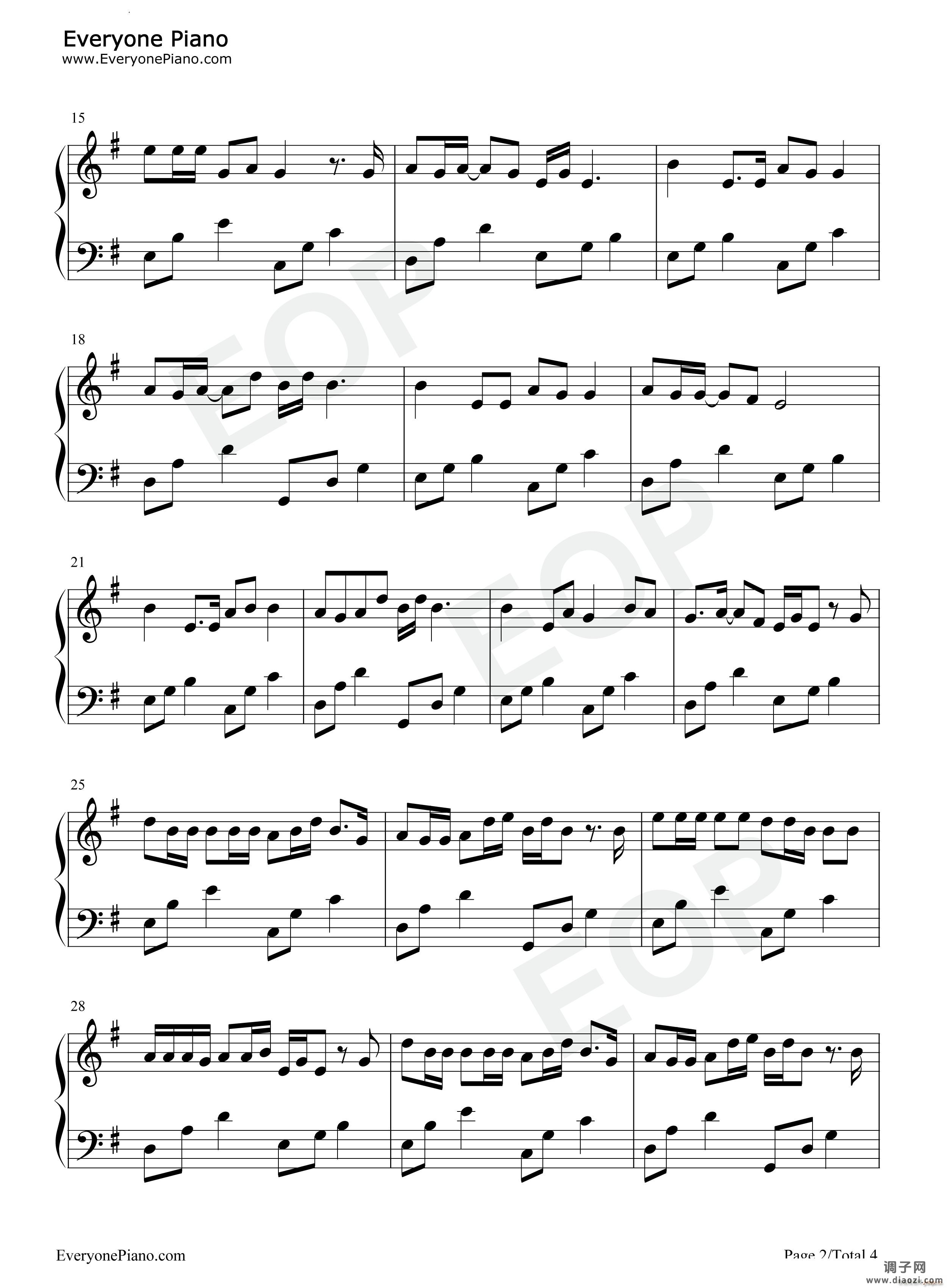 听悲伤的情歌原调简单版