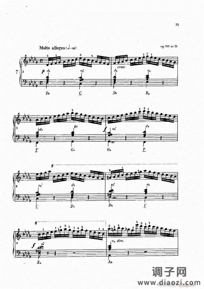 车尔尼手风琴练习曲集 Ⅳ