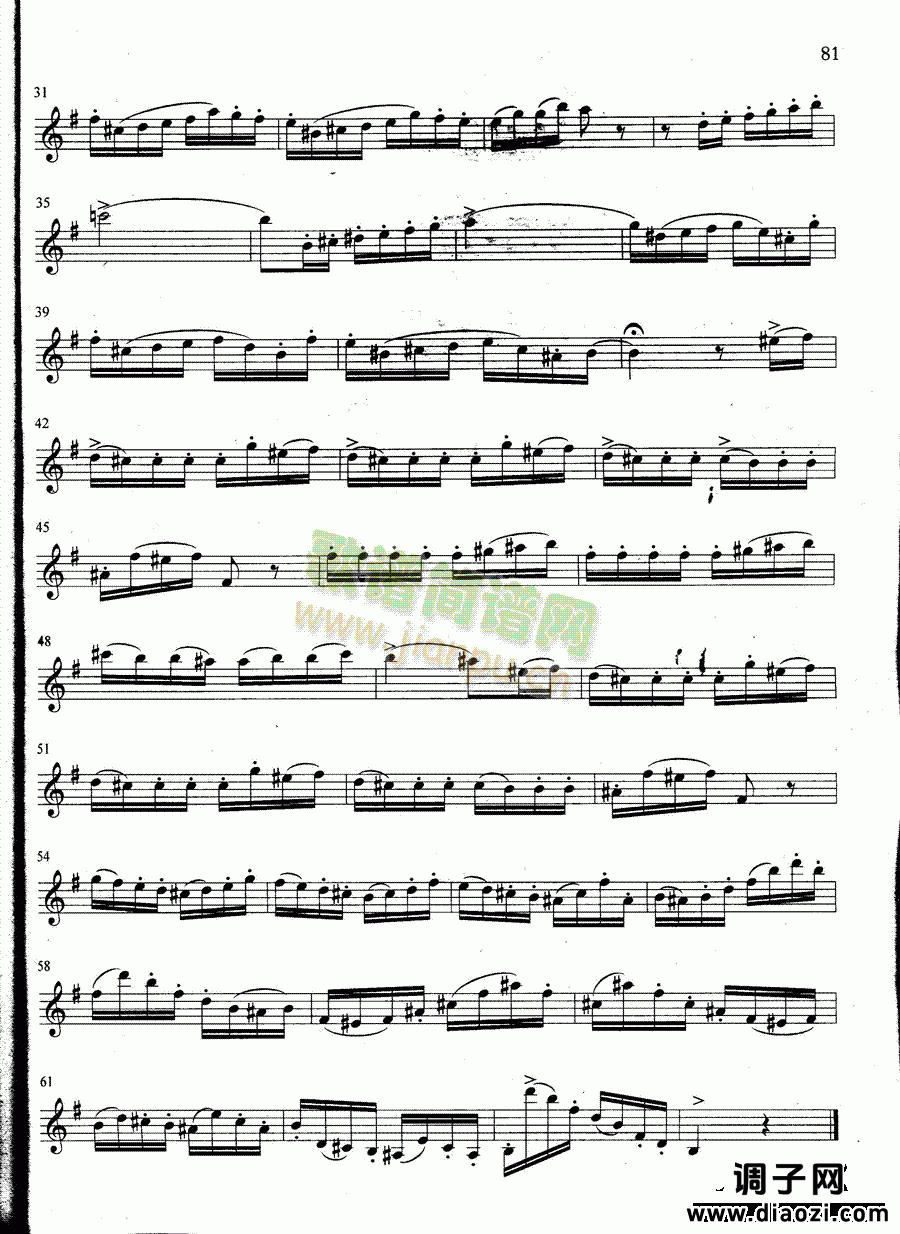 萨克斯管练习曲第100—081页