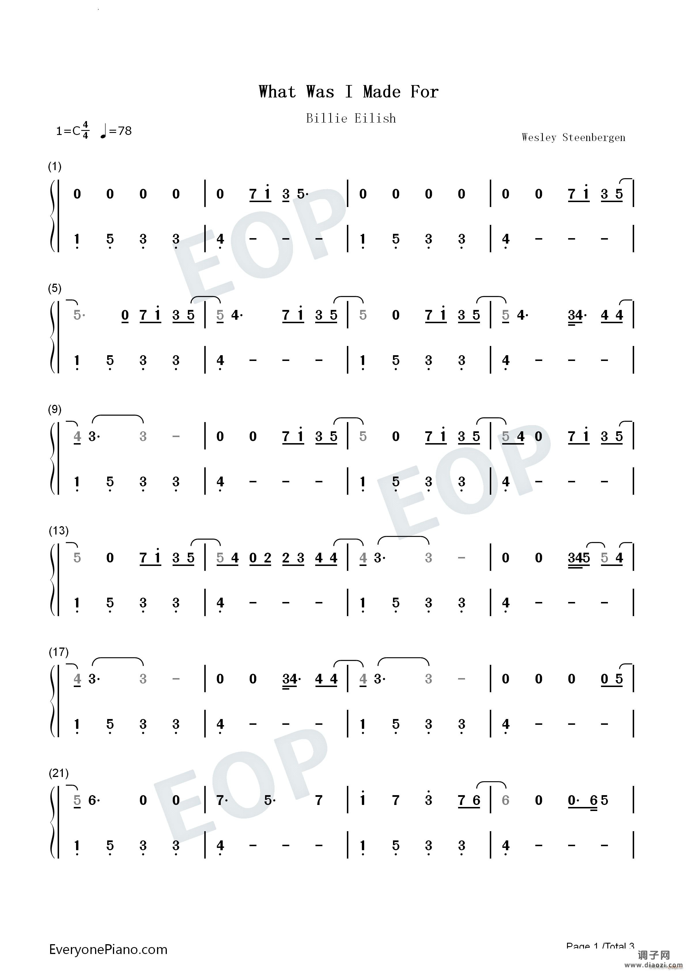 What Was I Made For芭比插曲-Barbie插曲