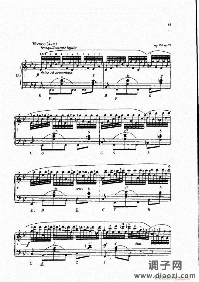 车尔尼手风琴练习曲集 Ⅳ