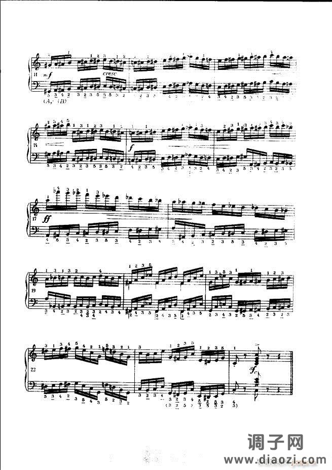 车尔尼手风琴练习曲集 Ⅲ