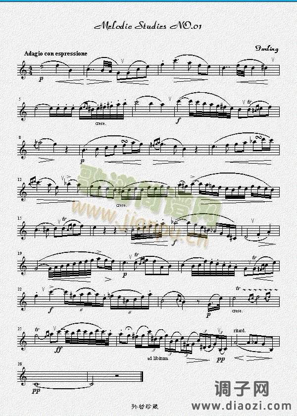 四十八首旋律练习曲之一