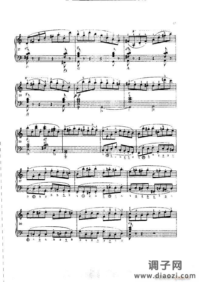 车尔尼手风琴练习曲集 Ⅲ