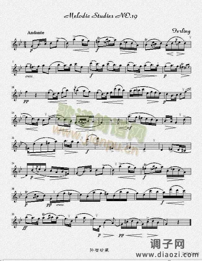 四十八首旋律练习曲之十九