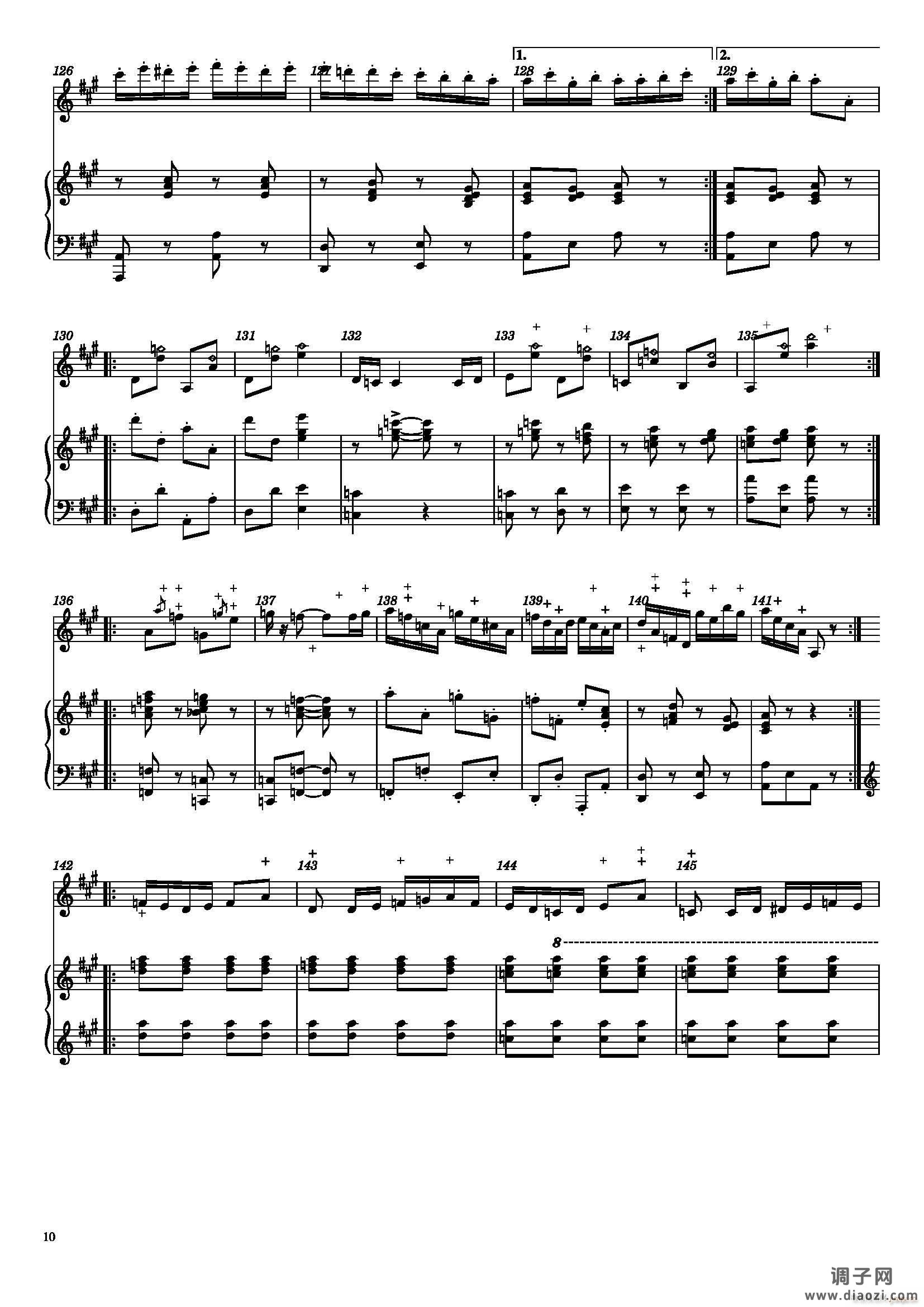 萨拉萨蒂 流浪者之歌(小提琴、钢琴)