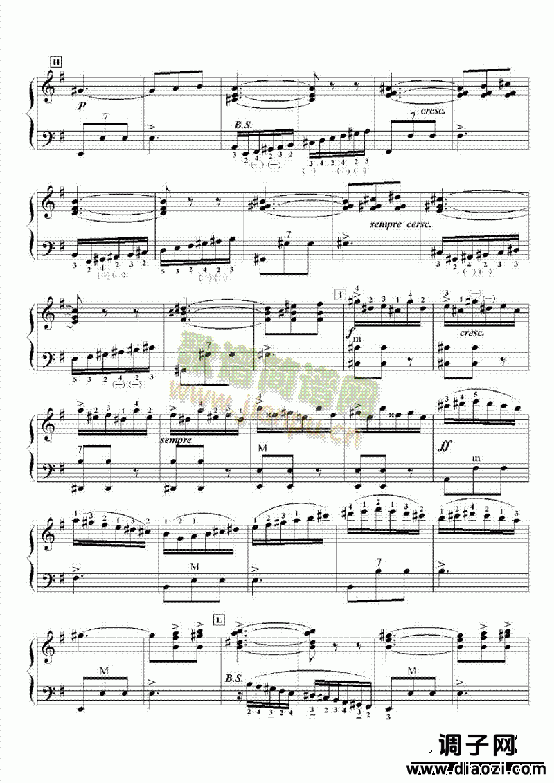 九级乐曲《E大调协奏曲》 键盘类 手风琴