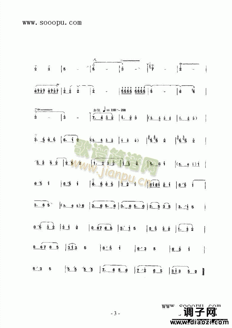 六字开门 民乐类 唢呐