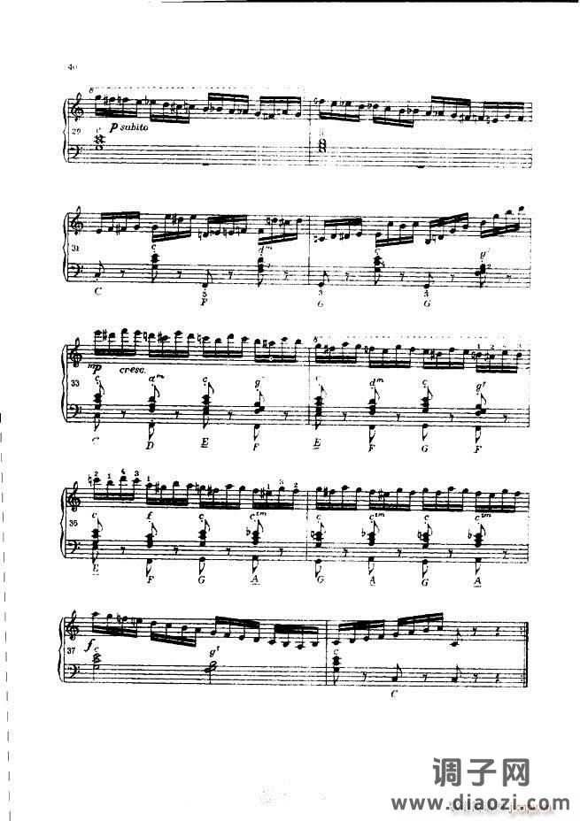 车尔尼手风琴练习曲集 Ⅲ