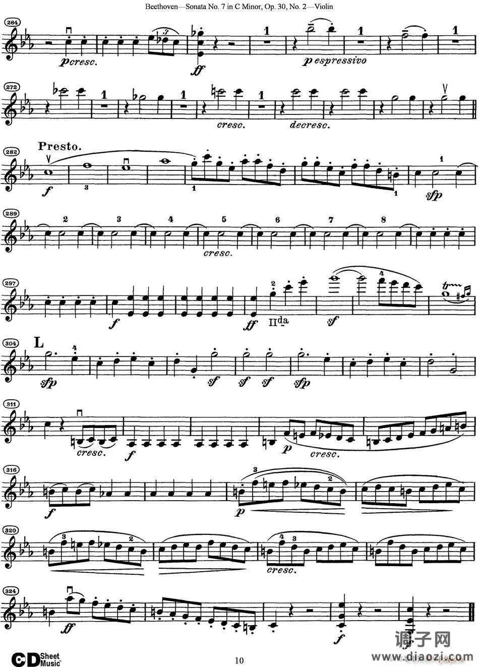 Violin Sonata No 7 in C Minor Op 30 No 2