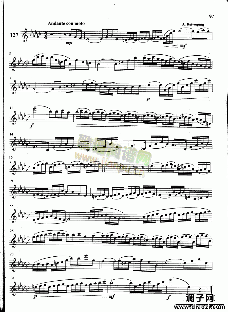 萨克斯管练习曲第100—097页