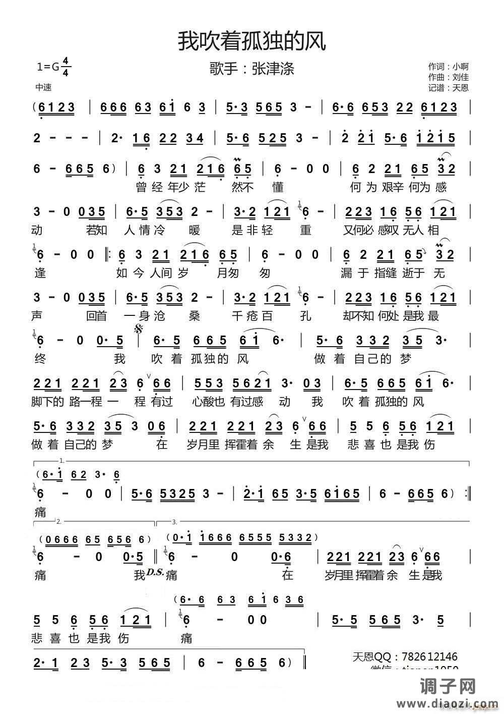 我吹着孤独的风