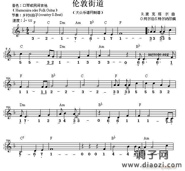 世界名曲双谱式 伦敦街道