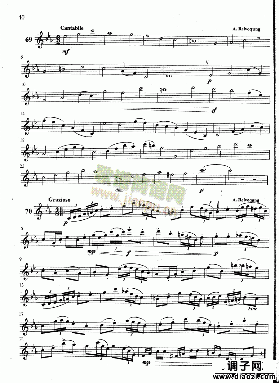 萨克斯管练习曲第100—040页