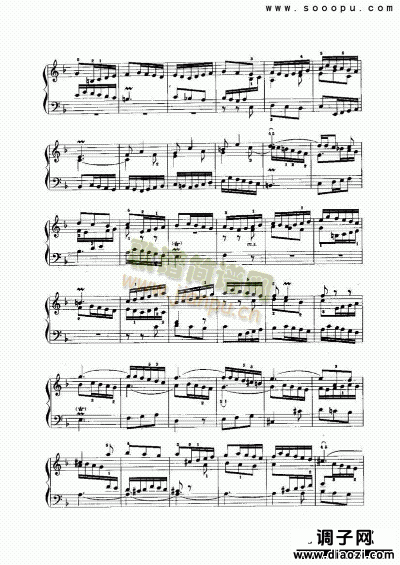 F大调前奏曲与赋格 键盘类 手风琴