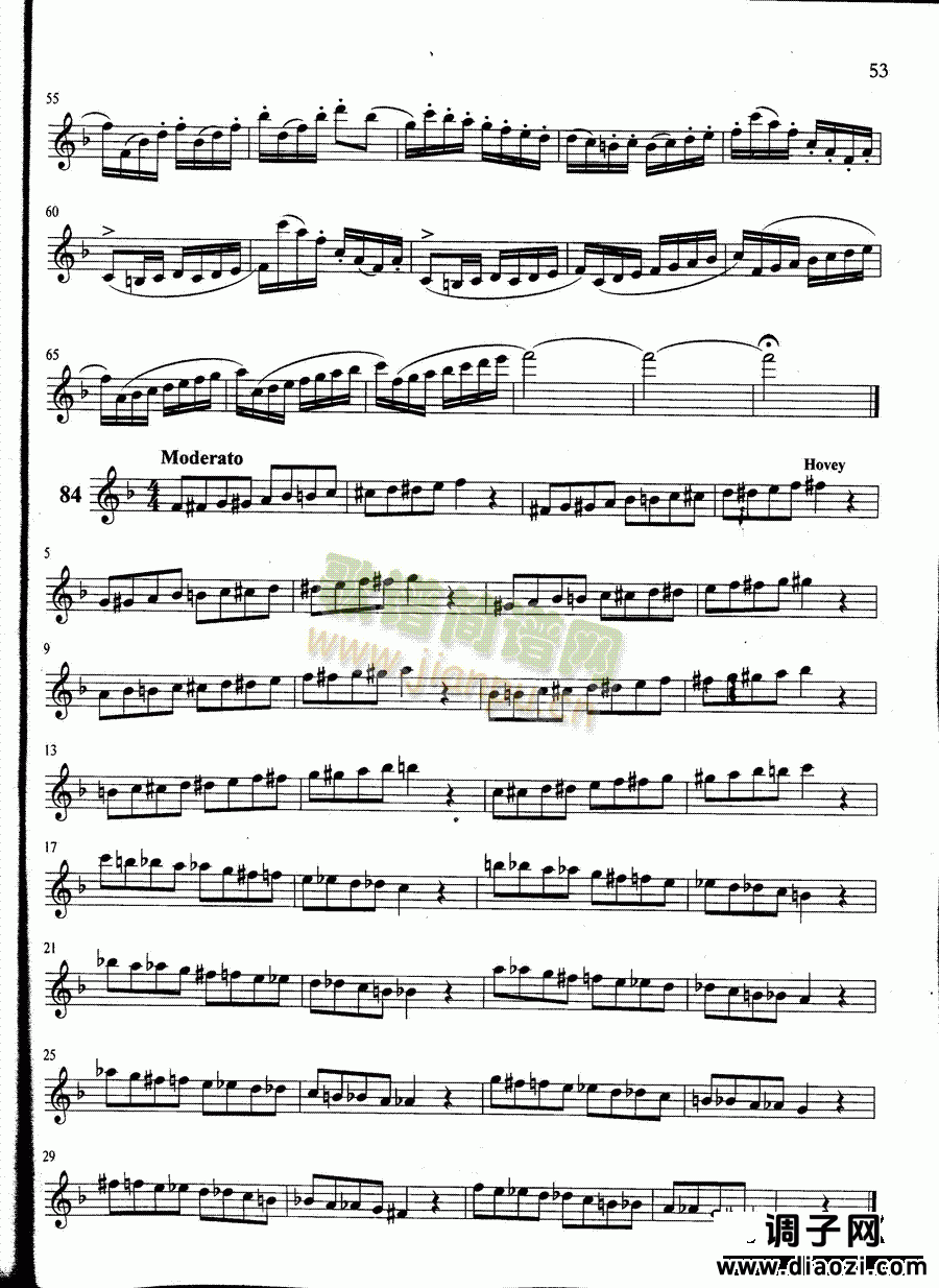 萨克斯管练习曲第100—053页