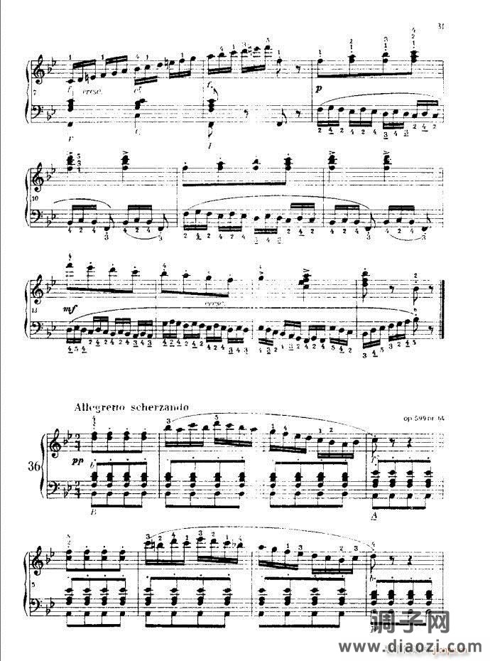 车尔尼手风琴练习曲集