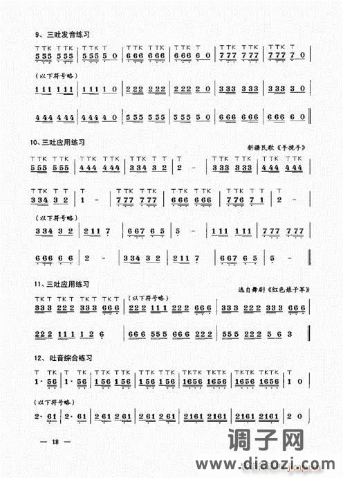 简捷实用唢呐教程  （上册）目录1-20