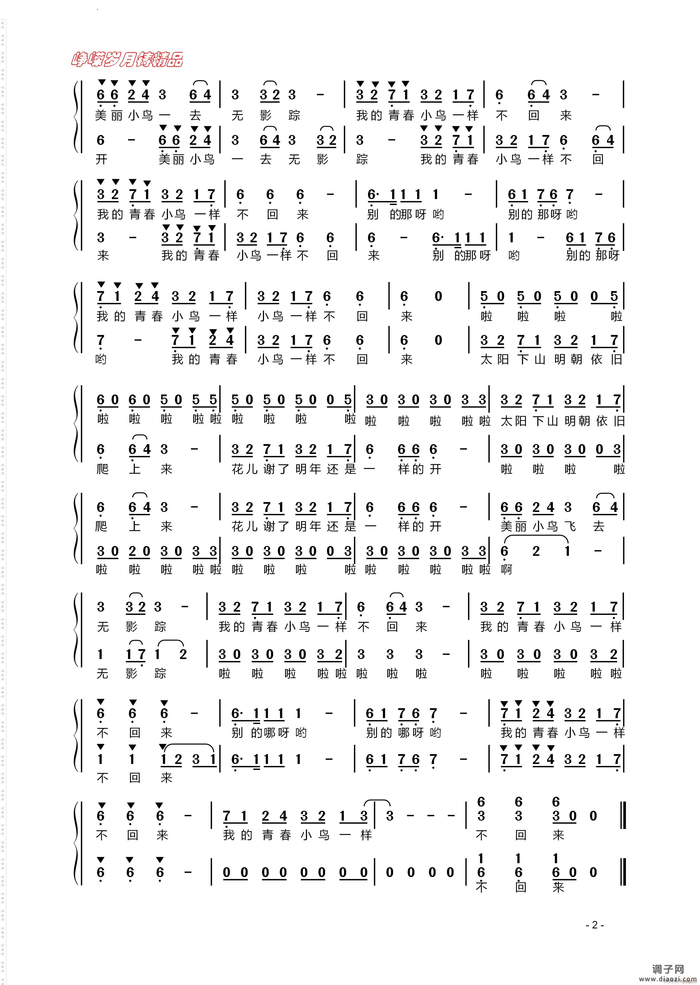 青春舞曲新疆维吾尔族民歌 混声合唱