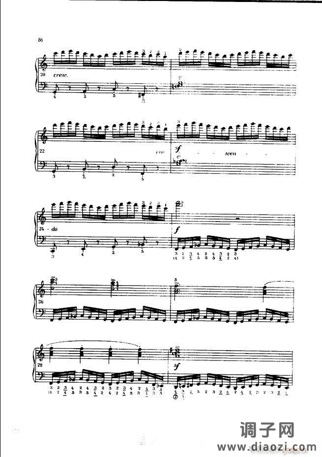 车尔尼手风琴练习曲集 Ⅲ