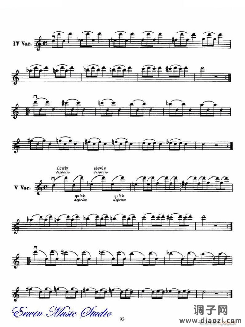 麦亚班克小提琴演奏法第三部分-第二和第三把位的位置6 提琴谱