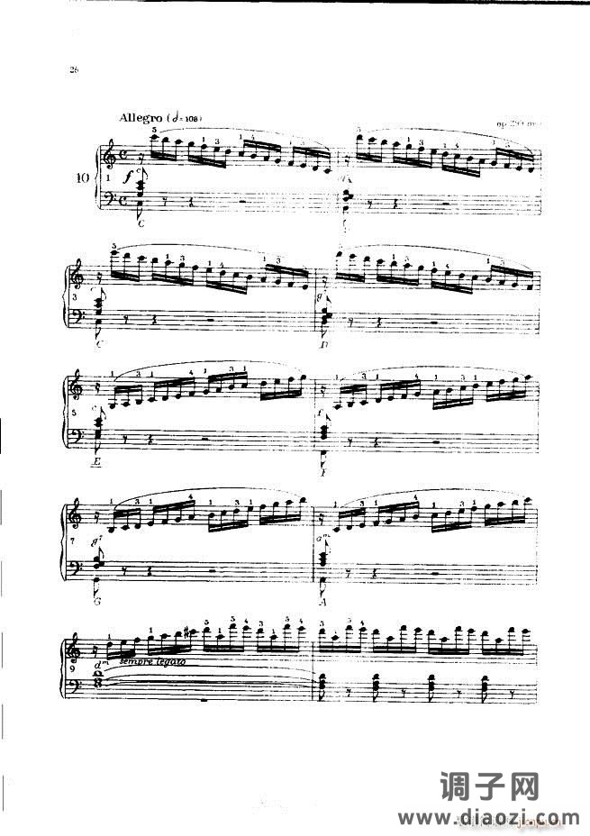 车尔尼手风琴练习曲集 Ⅲ