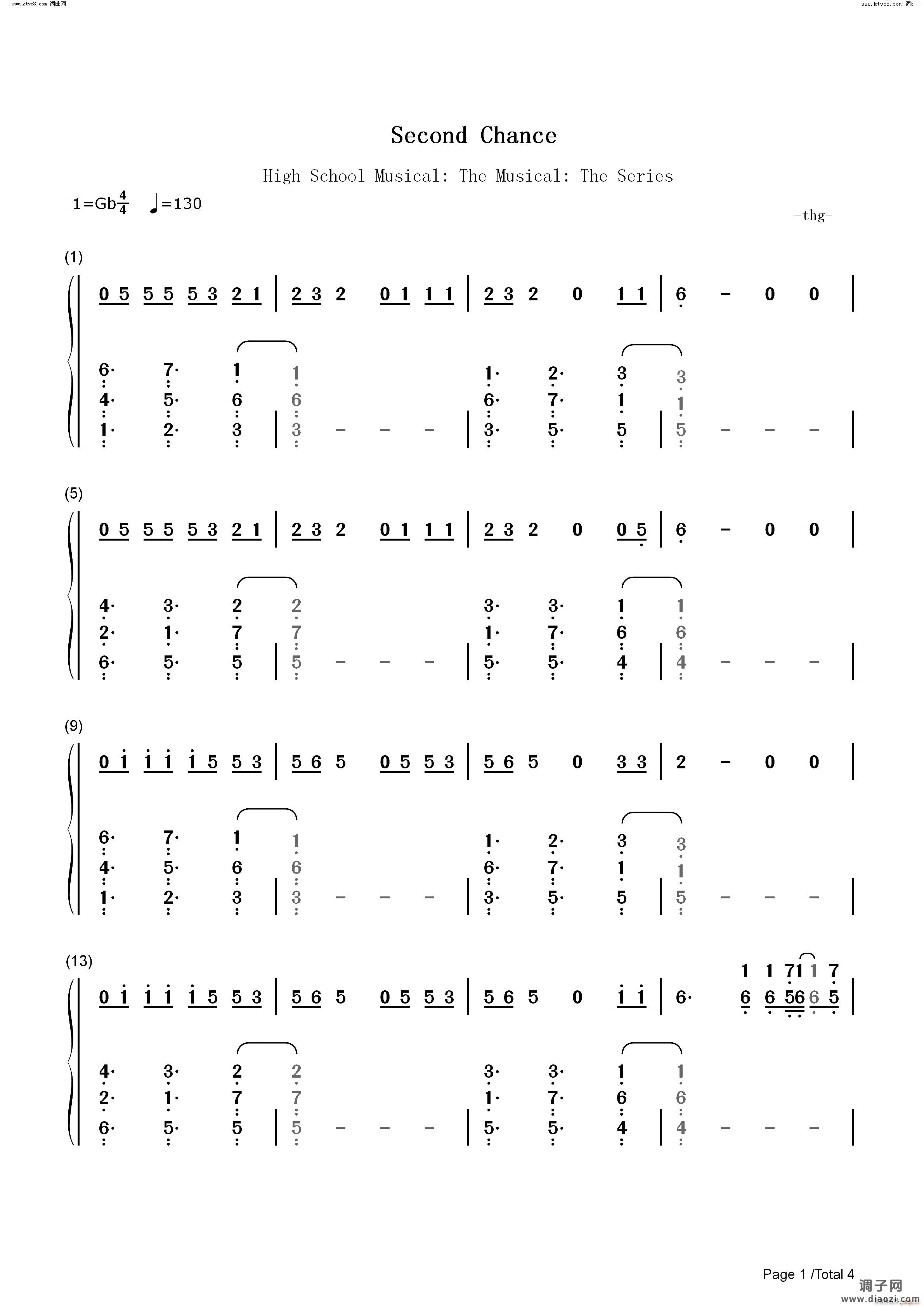 Second Chance歌舞青春再谱乐曲系列OST